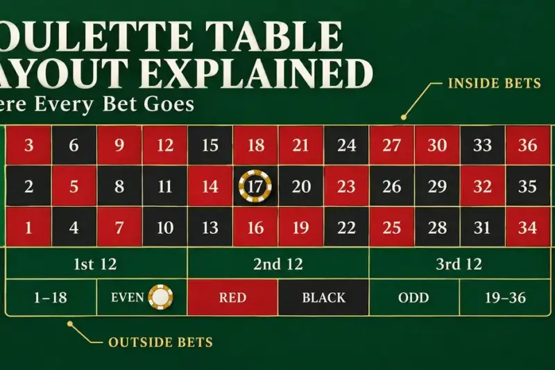 Roulette Table Layout Explained: Where Every Bet Goes